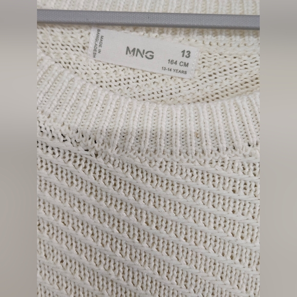 Mango Girls Knit Fringe Sweater - Picture 4 of 4